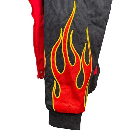 Men's Biker Disney Pixar Cars Lightning Mcqueen Racing Red Jacket Size XS New - Picture 6 of 16